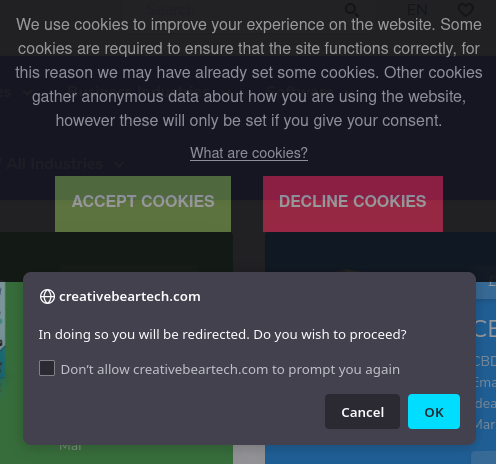 cookie melding weigeren is geen toegang creativebeartech com